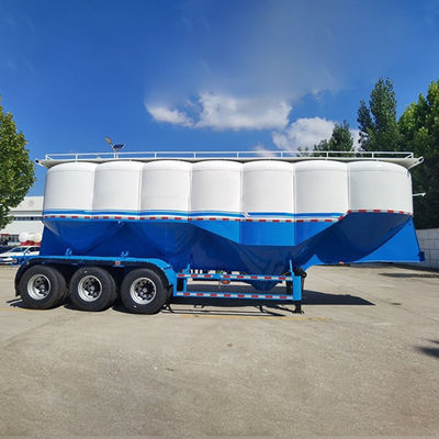 60cbm Цементный бак Полуприцеп Прицеп грузовика в 12400 * 2500 * 1580 мм