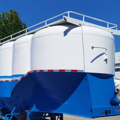 60cbm Цементный бак Полуприцеп Прицеп грузовика в 12400 * 2500 * 1580 мм