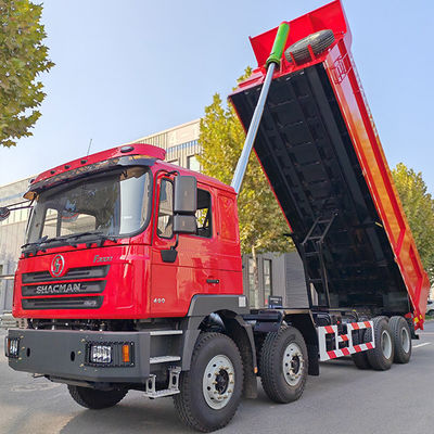 12 Номер передней смены Shacman 8X4 F3000 Дамп-грузовики для тяжелых машин плоская кабина