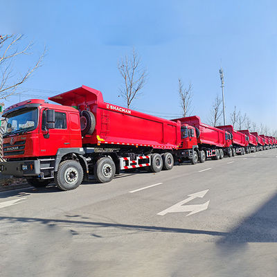 12 Номер передней смены Shacman 8X4 F3000 Дамп-грузовики для тяжелых машин плоская кабина