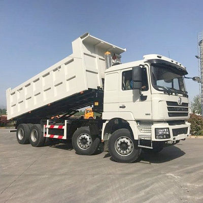 Shacman 8X4 Дамп-грузовики для тяжелых машин LHD грузовой бак Размер 6800*2350*1600 мм
