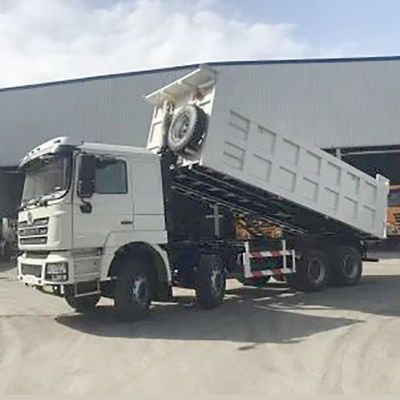Shacman 8X4 Дамп-грузовики для тяжелых машин LHD грузовой бак Размер 6800*2350*1600 мм