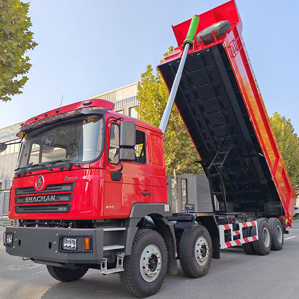 12 Номер передней смены Shacman 8X4 F3000 Дамп-грузовики для тяжелых машин плоская кабина