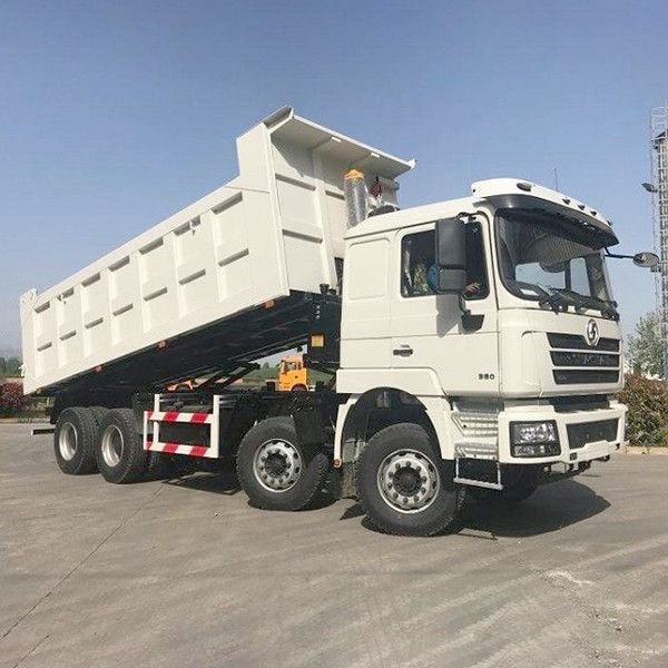 Shacman 8X4 Дамп-грузовики для тяжелых машин LHD грузовой бак Размер 6800*2350*1600 мм